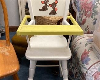 Vintage Doll high chair in original box.  In good condition