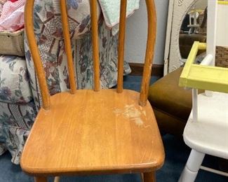 Childs wood chair