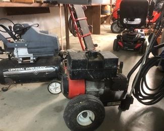 small compressor excellent condition/gas powered pressure washer 