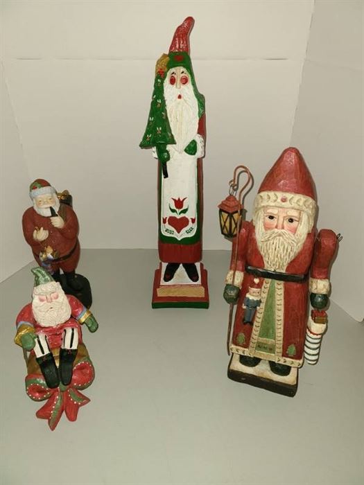 Wooden Santas