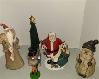 Christmas decor santas snowman nutcracker