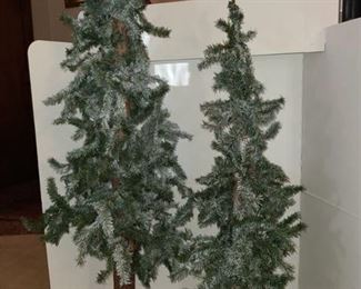 2 Christmas trees 49 inches and 37 inches