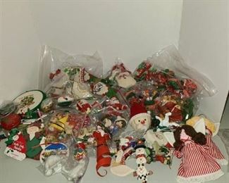 Assorted Christmas ornaments