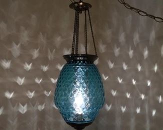 Victorian Blue  hanging lamp