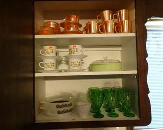 Fire King/Lusterware peach