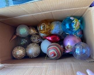 Beautiful Glass Hand Painted Christmas Ornaments