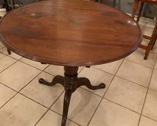$375 TILT TOP MAHOGANY TABLE  36x26x20
