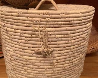 $38 HANDCRAFTED LIDDED BASKET