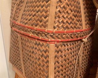 $42 ASIAN HANDCRAFTED BASKET