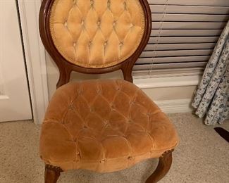 $125~BALLOON BACK TUFTED SIDE CHAI R