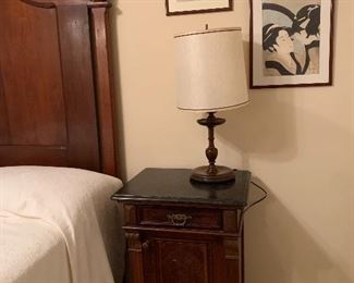 $ 750~ WOW! PAIR OF VICTORIAN MARBLE TOP NIGHTSTANDS ~ TRULY A RARE FIND 