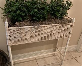 $55~ RATTAN PLANTER 