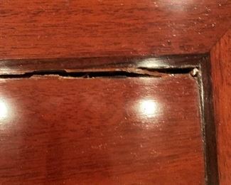 INDONESIAN DROP FRONT DESK CLOES UP OF FRONT 😢