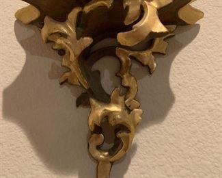 $42 GOLD SCONCE PAIR