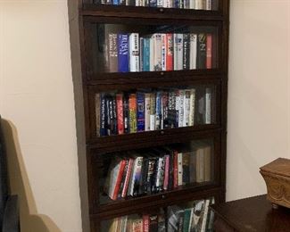 $875- FIVE STACK BARRISTER BOOKCASE 80X34X11.5 ( A RARE FIND)