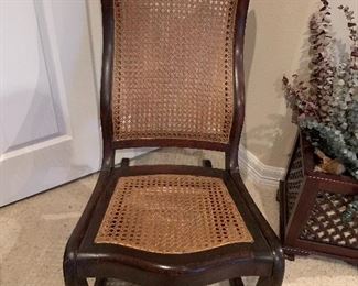 $225 CANE AND WOOD ROCKER