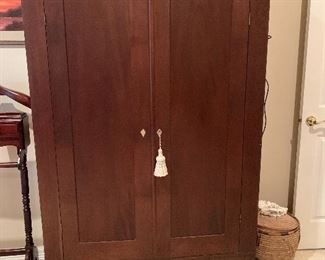 $400 SOLID WOOD ARMOIRE 72X44X16.5