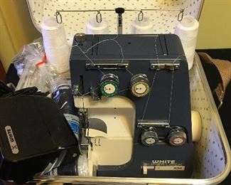 Serger sewing machine by White.