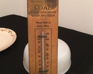 Very vintage wooden thermometer. Still accurate.