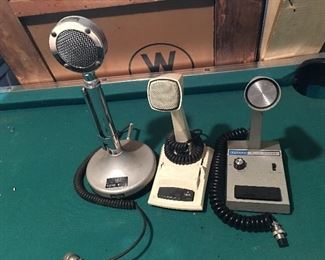 Vintage microphones including a ‘lollypop’