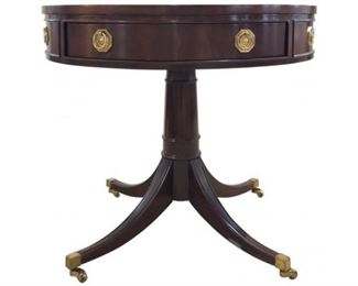 HICKORY CHAIR PEDESTAL DRUM TABLE JAMES RIVER COLLECTION