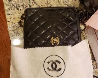 Chanel Flap Large Classic Black Caviar Shoulder Bag