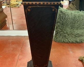 Wooden black pedestal 