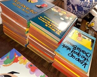 Charlie Brown Snoopy books (I think 30) $100