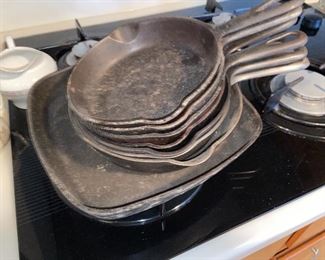 Griswold set of frying pan skillets $200