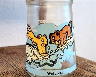 Collectable Lion King Welch's jelly glass.