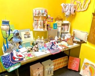 Lots of baby gifts for boys and girls