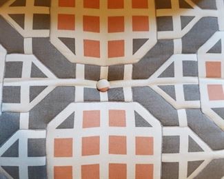close up of chair fabric