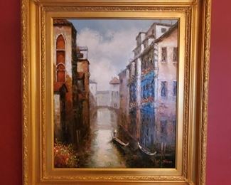 Venice scene (W. Dixon) - 32" x 28"