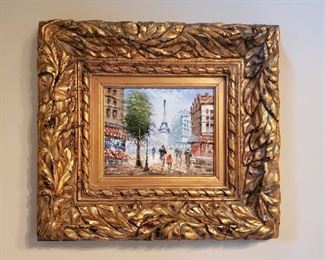 Paris scene - 20" x 18"