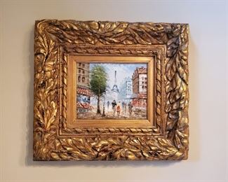 Paris scene - 20" x 18"