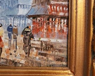 Paris scene - 20" x 18"
