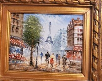Paris scene - 20" x 18"