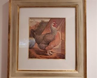 Chicken prints - 17" x 16"