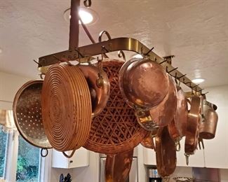 Miscellaneous copper pans available for sale