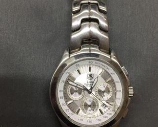 TAG Heuer Link Silver Tone Professional Mens Watch - (NOT checked for authenticity, assume FAKE when bidding, buy AS IS)