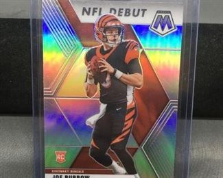 2020 Panini Mosaic Silver Prizm #261 JOE BURROW Bengals ROOKIE Football Card