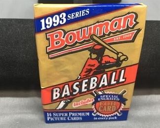 Factory Sealed 1993 Bowman MLB Baseball 14 Card Pack - DEREK JETER RC?