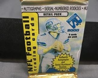 Factory Sealed 2000 Pacific Private Stock NFL Football 5 Card Pack - Tom Brady RC?