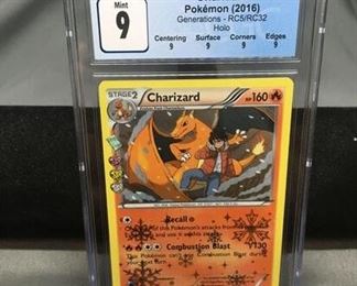 CGC Graded HIGH END - Charizard 2016 Generations RC5/RC32 Holo Pokémon Card - MINT 9