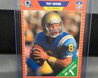 1989 Pro Set #490 TROY AIKMAN Cowboys ROOKIE Football Card