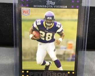 2007 Topps #301 ADRIAN PETERSON Vikings ROOKIE Football Card