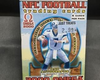 Factory Sealed 2000 Pacific Omega 6 Card Retail Pack - Tom Brady Rookie?