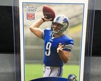 2009 Topps #430 MATTHEW STAFFORD Lions ROOKIE Football Card