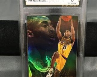 GMA Graded 1996-97 Flair Showcase Row 2 #31 KOBE BRYANT Lakers ROOKIE Basketball Card - MINT 9