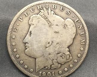 1901-O United States Morgan Silver Dollar - 90% Silver Coin from Estate